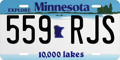 MN license plate 559RJS