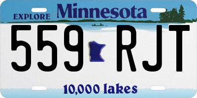 MN license plate 559RJT