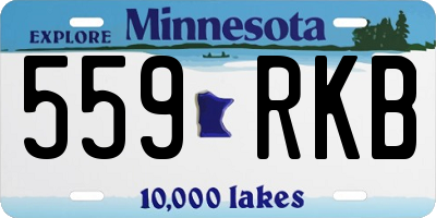 MN license plate 559RKB