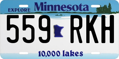 MN license plate 559RKH
