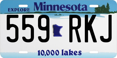 MN license plate 559RKJ