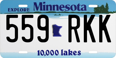 MN license plate 559RKK