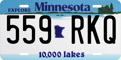 MN license plate 559RKQ