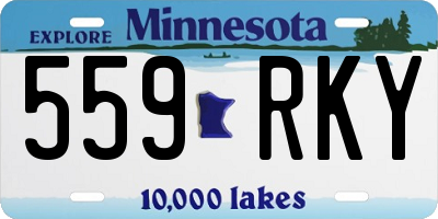 MN license plate 559RKY
