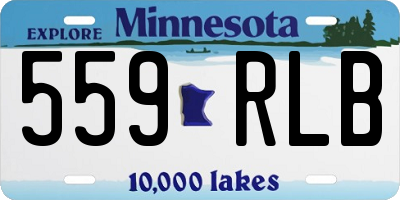 MN license plate 559RLB