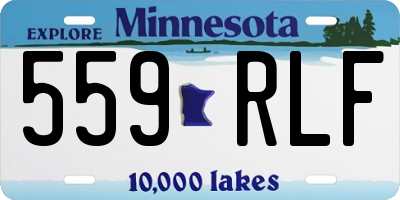 MN license plate 559RLF