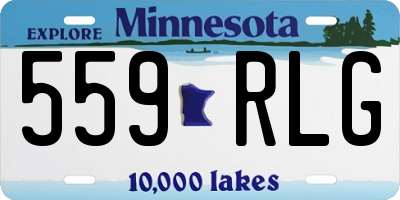 MN license plate 559RLG