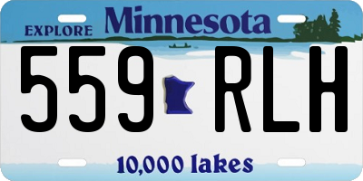 MN license plate 559RLH