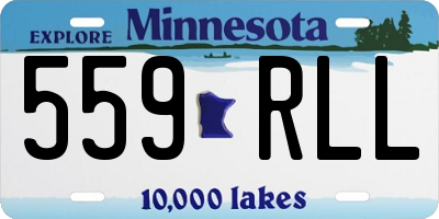 MN license plate 559RLL
