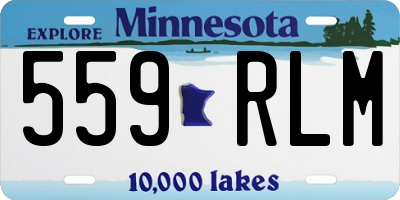 MN license plate 559RLM