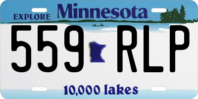 MN license plate 559RLP