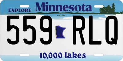 MN license plate 559RLQ