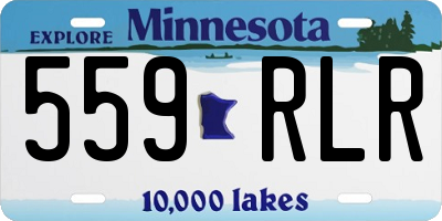 MN license plate 559RLR