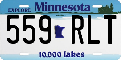 MN license plate 559RLT