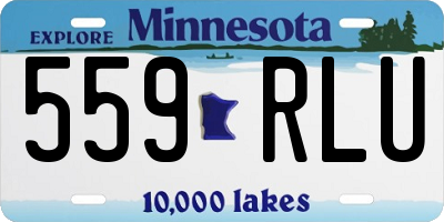 MN license plate 559RLU