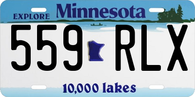 MN license plate 559RLX