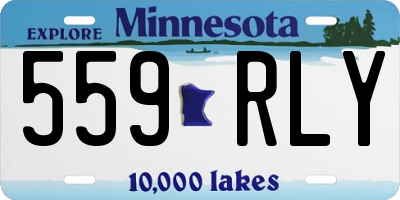 MN license plate 559RLY