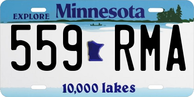 MN license plate 559RMA
