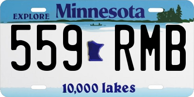 MN license plate 559RMB