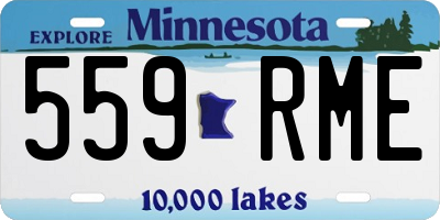 MN license plate 559RME