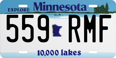 MN license plate 559RMF