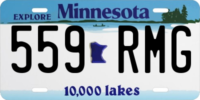 MN license plate 559RMG
