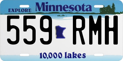 MN license plate 559RMH