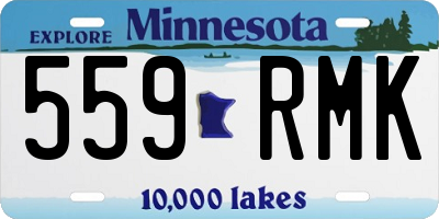 MN license plate 559RMK