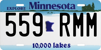 MN license plate 559RMM