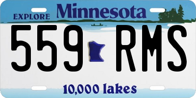 MN license plate 559RMS