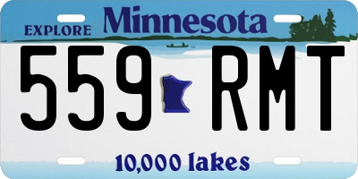 MN license plate 559RMT