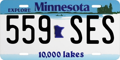 MN license plate 559SES