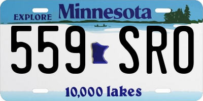 MN license plate 559SRO