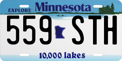 MN license plate 559STH