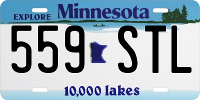 MN license plate 559STL