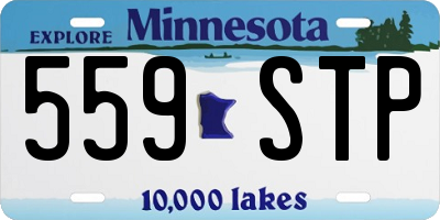 MN license plate 559STP