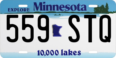 MN license plate 559STQ