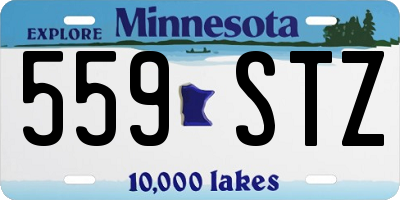 MN license plate 559STZ
