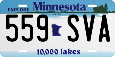 MN license plate 559SVA