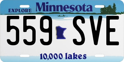 MN license plate 559SVE