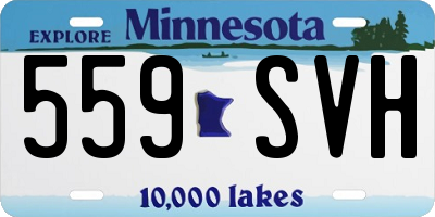 MN license plate 559SVH