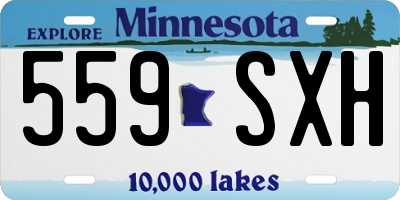 MN license plate 559SXH