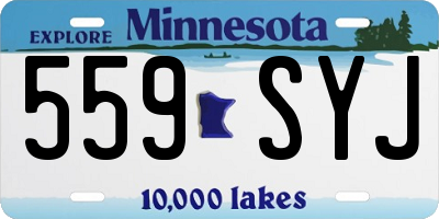 MN license plate 559SYJ