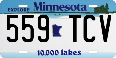 MN license plate 559TCV