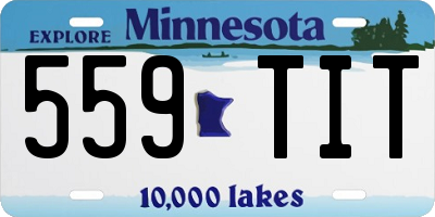 MN license plate 559TIT