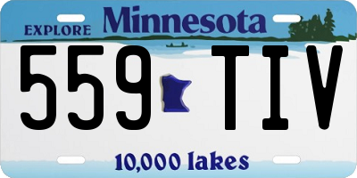 MN license plate 559TIV