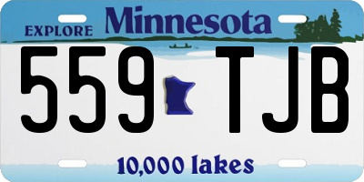 MN license plate 559TJB