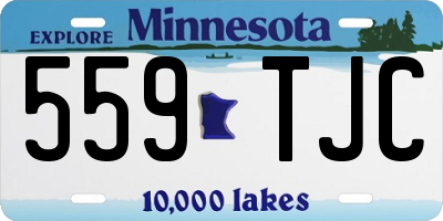 MN license plate 559TJC