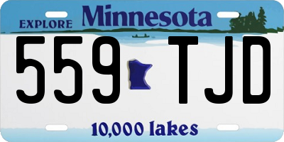 MN license plate 559TJD