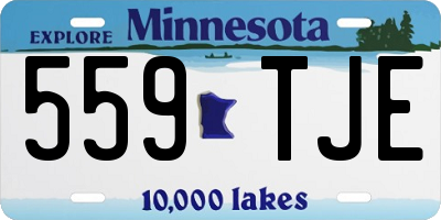 MN license plate 559TJE